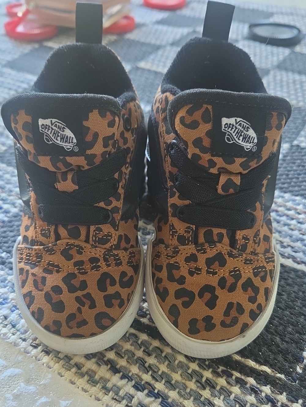 Vans Toddler Leopard Print  Sneakers - Brown/Black